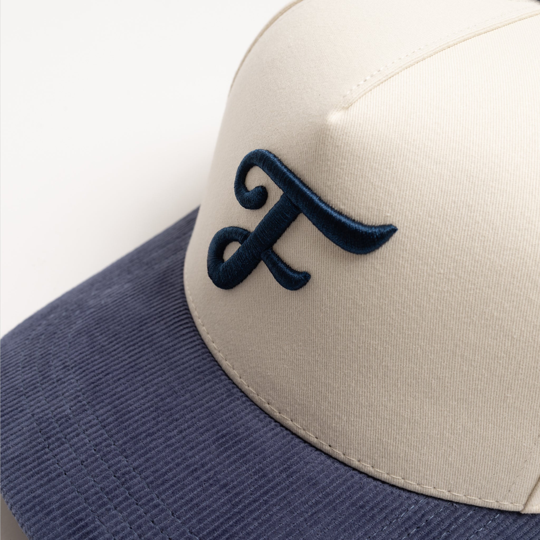 Monotype F Snapback - Bone White/Dutch Blue