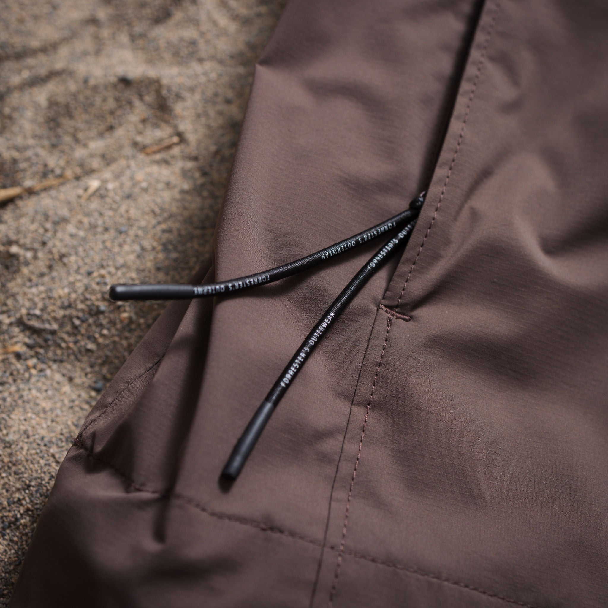 Packable Rain Jacket - Timber Brown/Jet Black