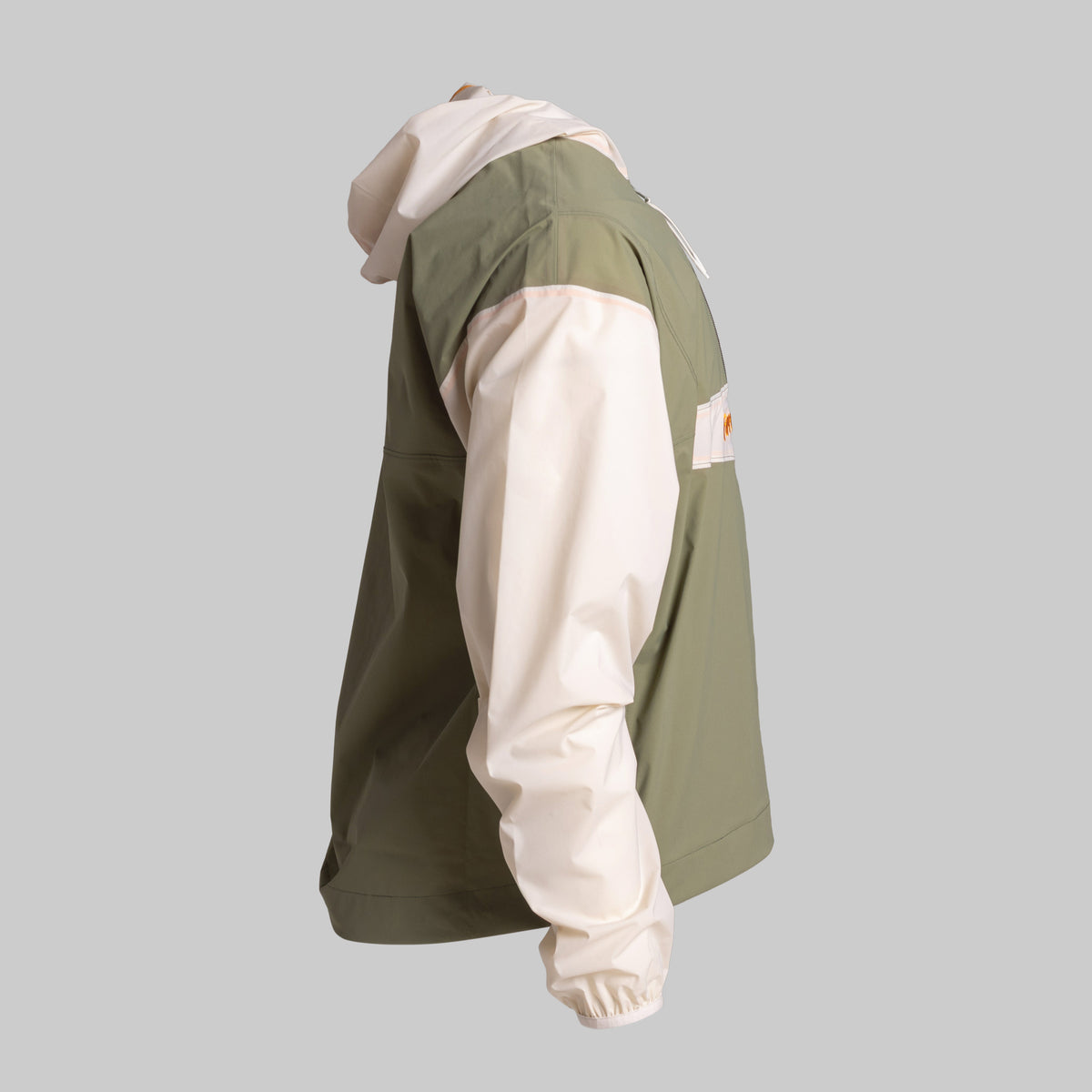 Packable Rain Jacket - Loden Green/Bone