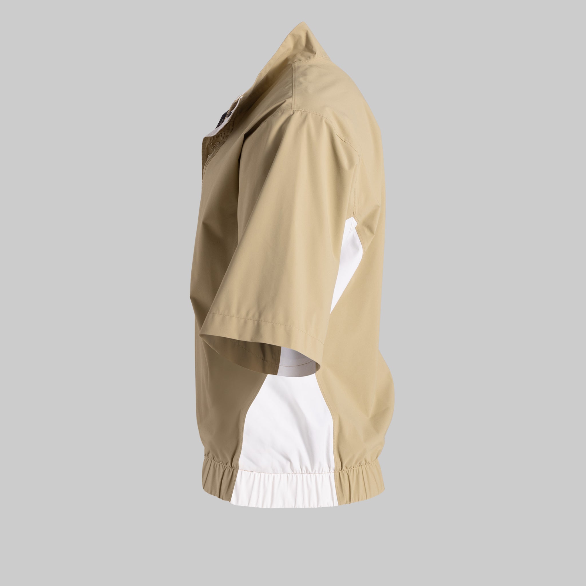 Short Sleeve Wind Pullover - Sand/Snow White