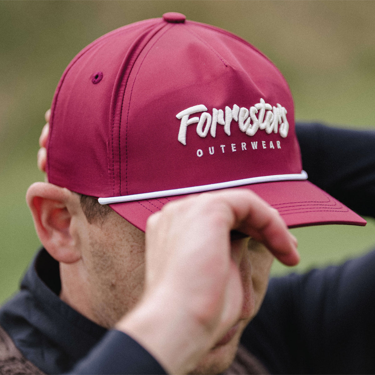 Script Forresters Rope Snapback - Cabernet