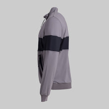 French Terry Quarter Zip - Brushed Nickel/Jet Black