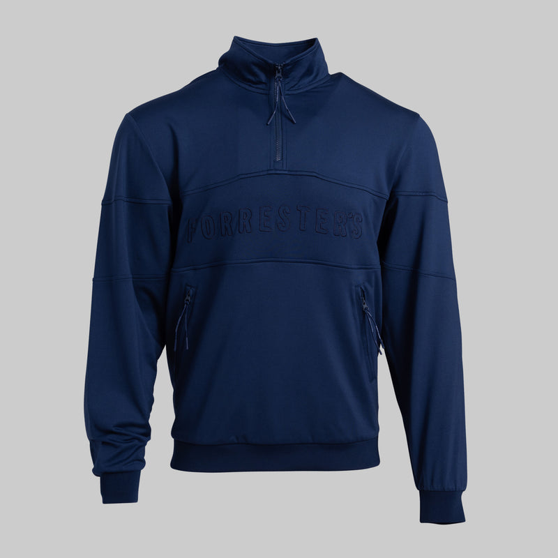 French Terry Quarter Zip - Pageant Blue