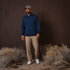 French Terry Quarter Zip - Pageant Blue