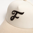 Monotype F Snapback - Bone White/Natural