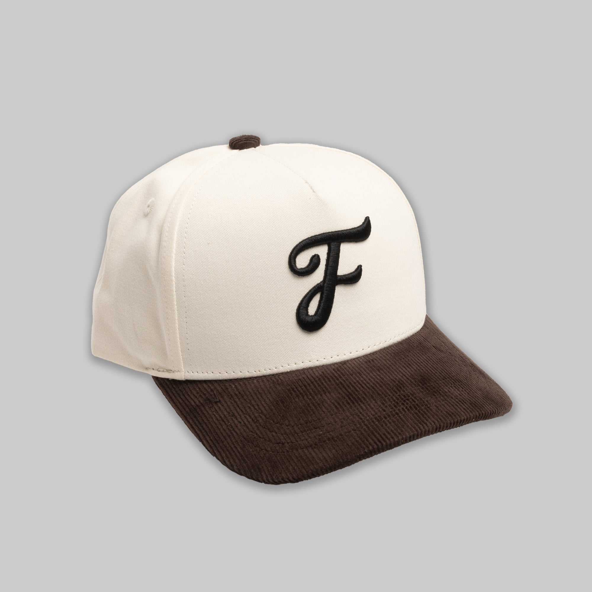 Monotype F Snapback - Bone White/Timber Brown