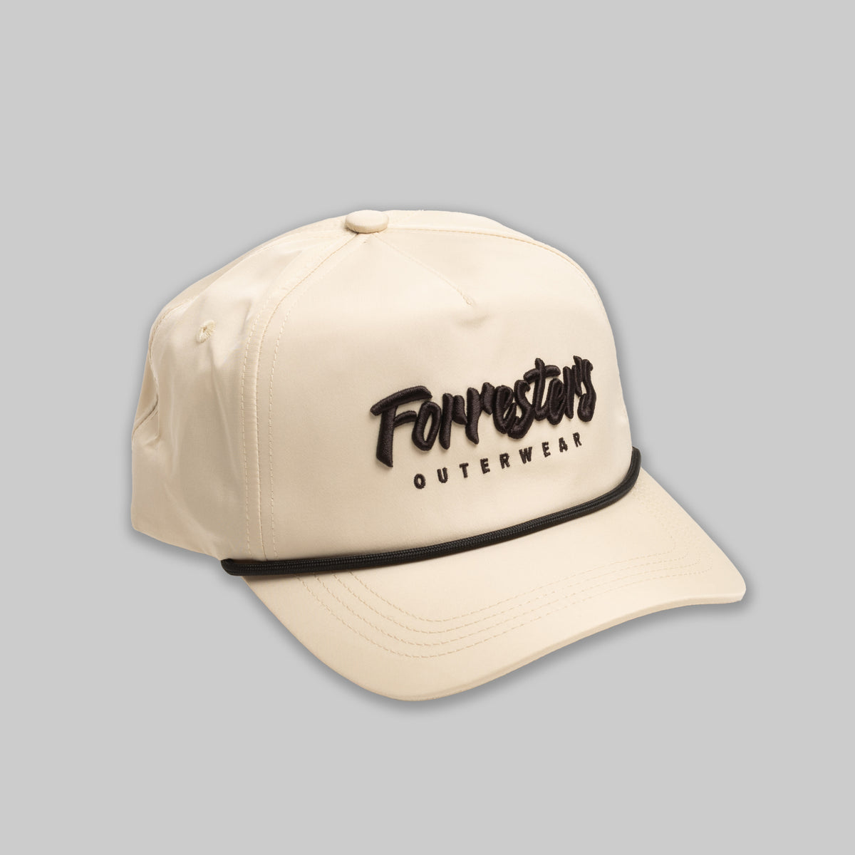 Script Forresters Rope Snapback - Bone White