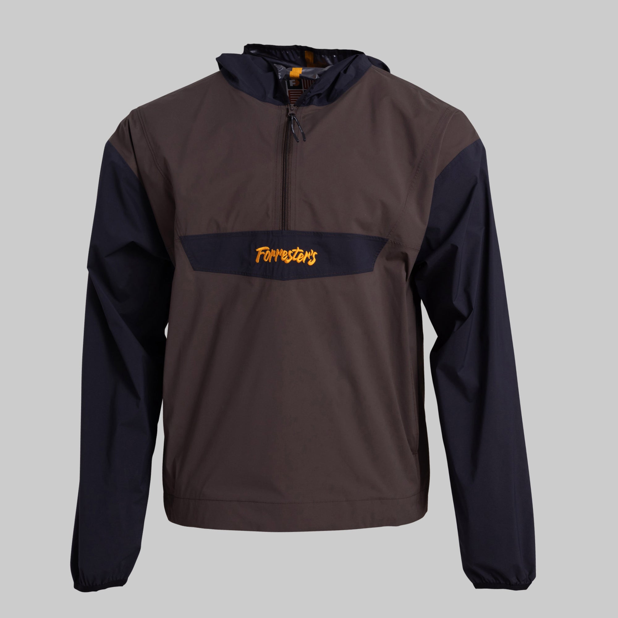 Packable Rain Jacket - Timber Brown/Jet Black