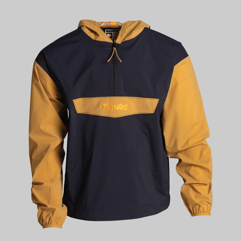 Packable Rain Jacket - Jet Black/Wheat