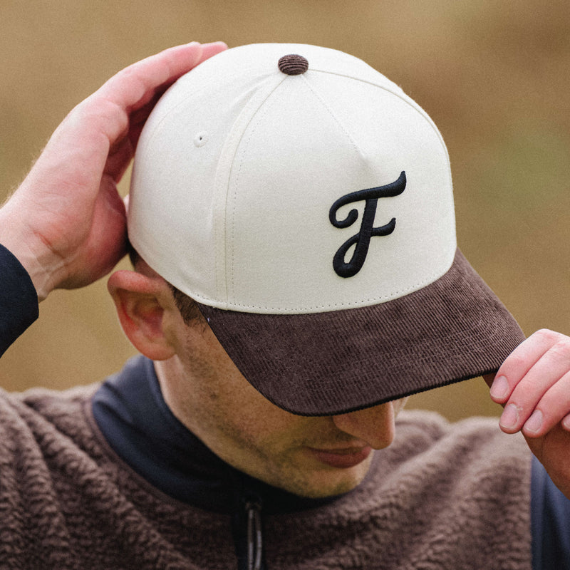 Monotype F Snapback - Bone White/Timber Brown