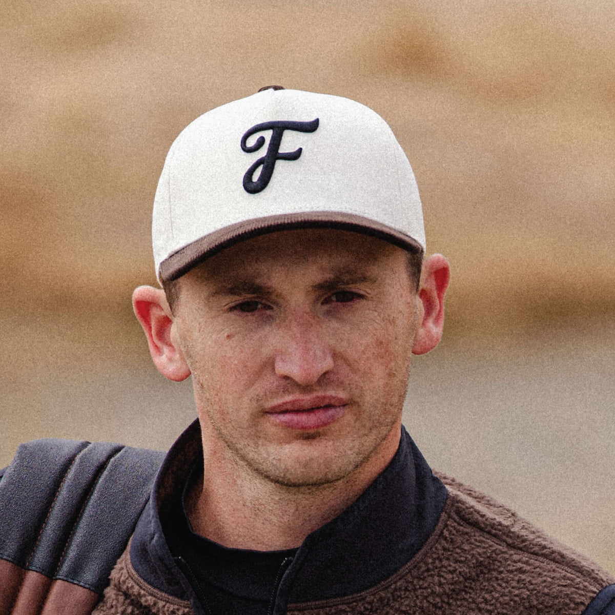 Monotype F Snapback - Bone White/Timber Brown